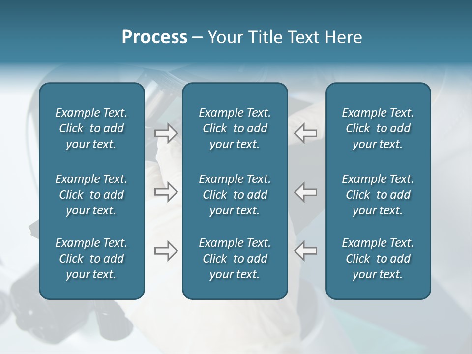 Examination Under A Microscope PowerPoint Template
