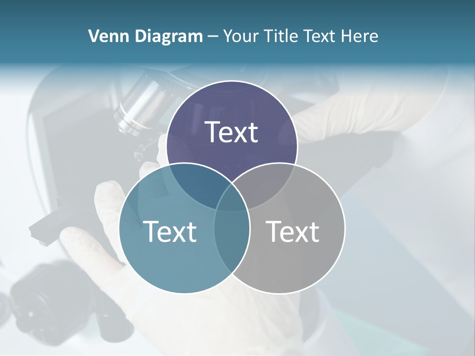 Examination Under A Microscope PowerPoint Template