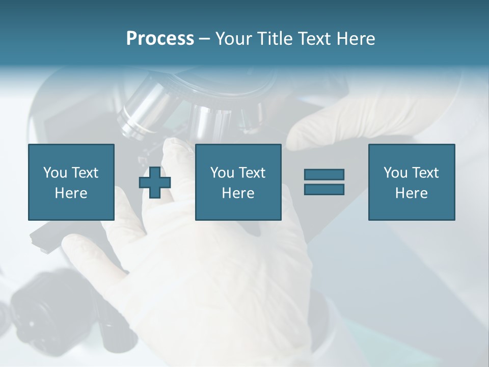 Examination Under A Microscope PowerPoint Template