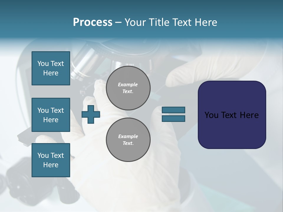 Examination Under A Microscope PowerPoint Template