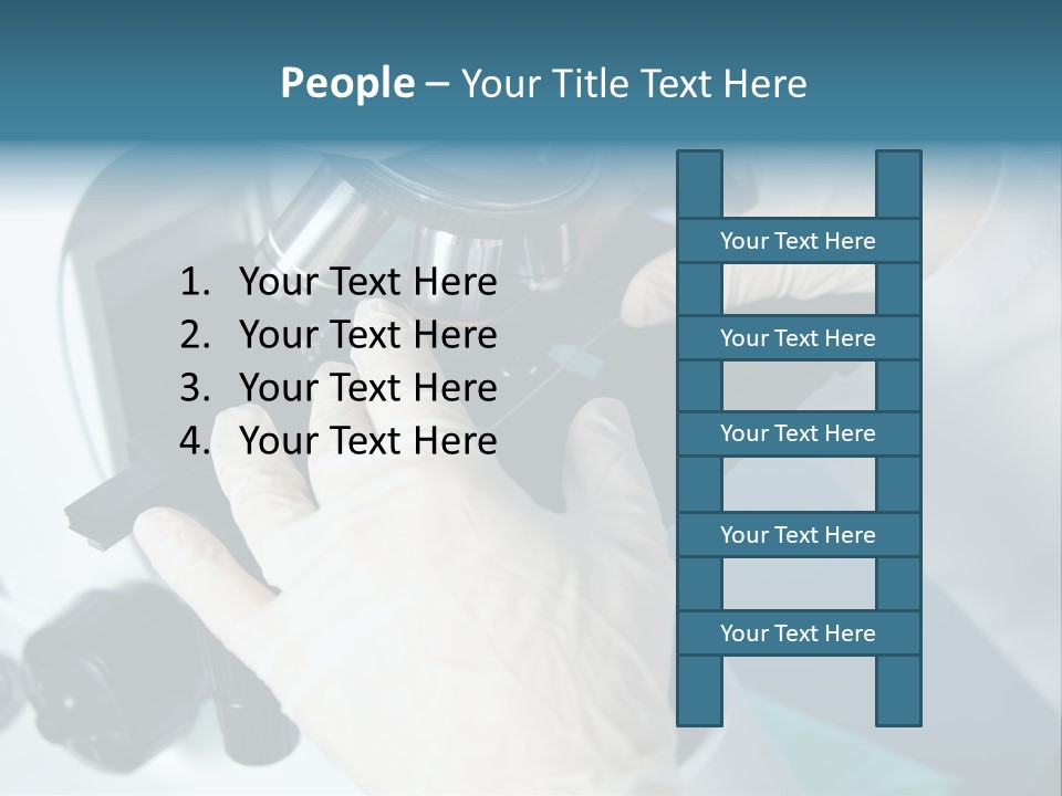 Examination Under A Microscope PowerPoint Template