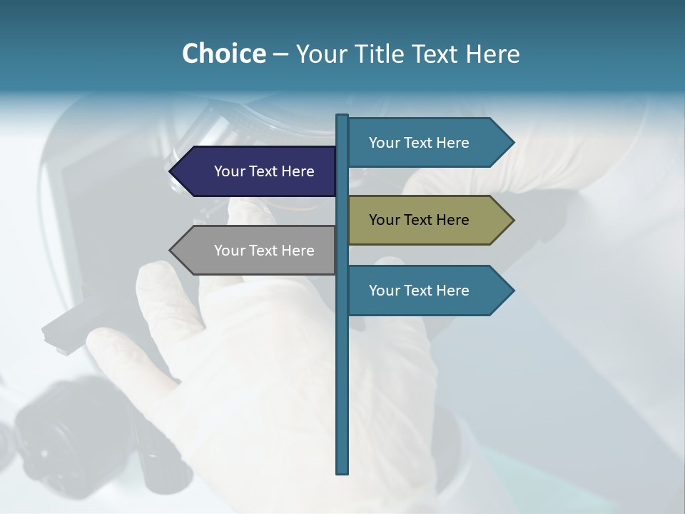 Examination Under A Microscope PowerPoint Template