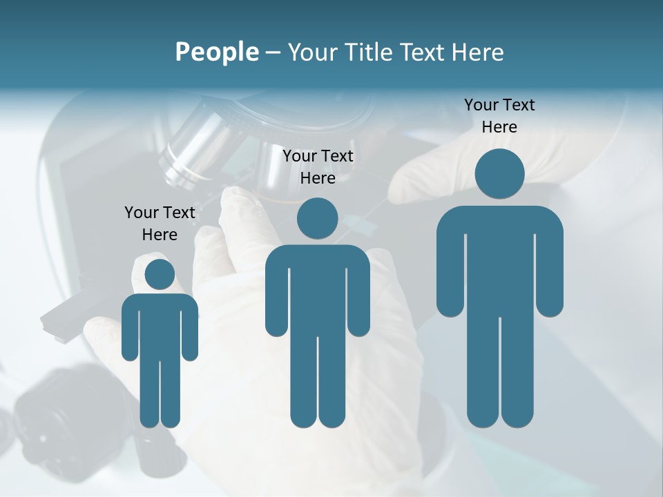 Examination Under A Microscope PowerPoint Template