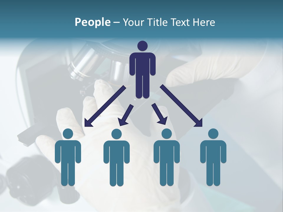 Examination Under A Microscope PowerPoint Template