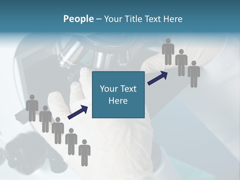Examination Under A Microscope PowerPoint Template