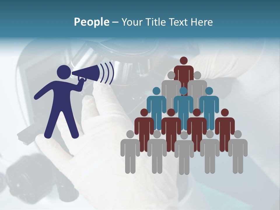 Examination Under A Microscope PowerPoint Template