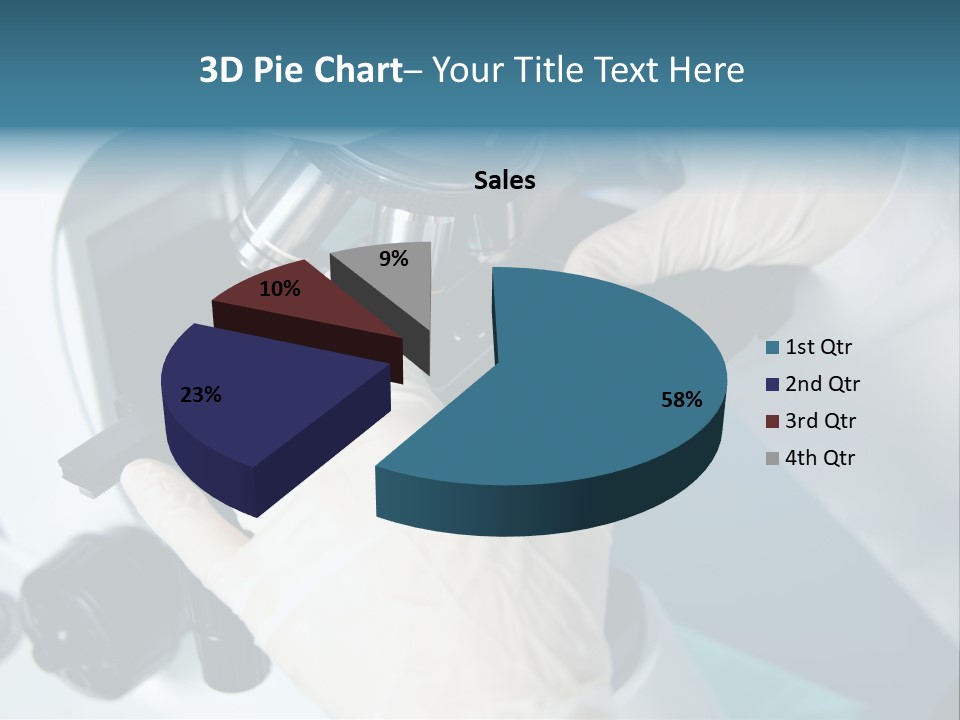 Examination Under A Microscope PowerPoint Template