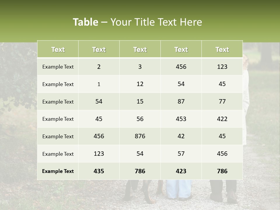 Couple On A Walk With The Dog PowerPoint Template