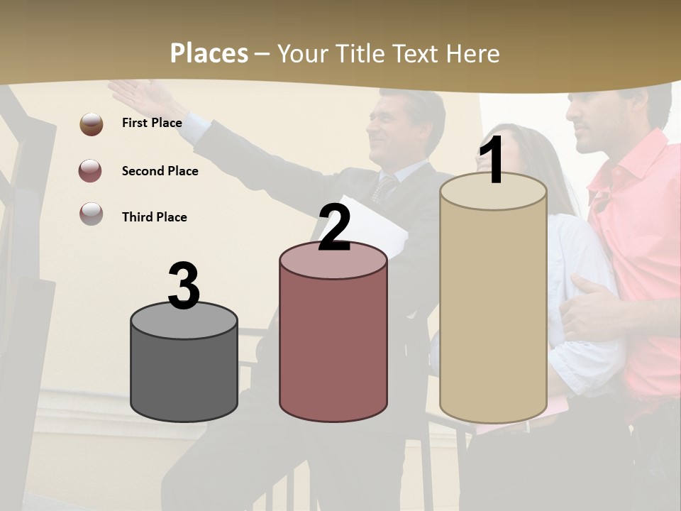 Realtor Shows The House PowerPoint Template