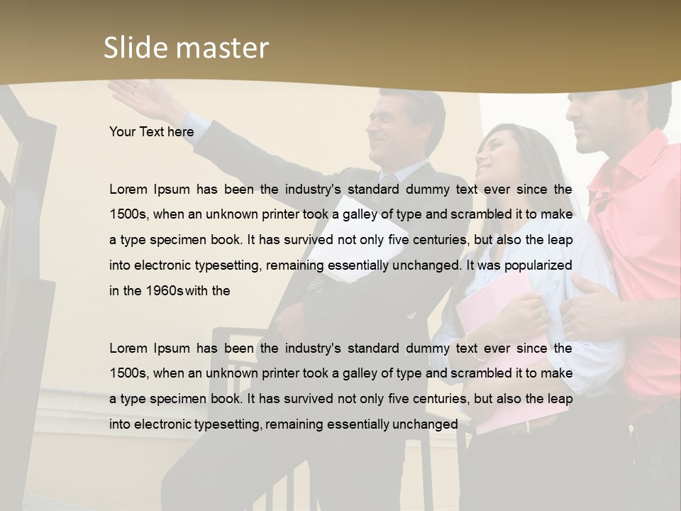 Realtor Shows The House PowerPoint Template