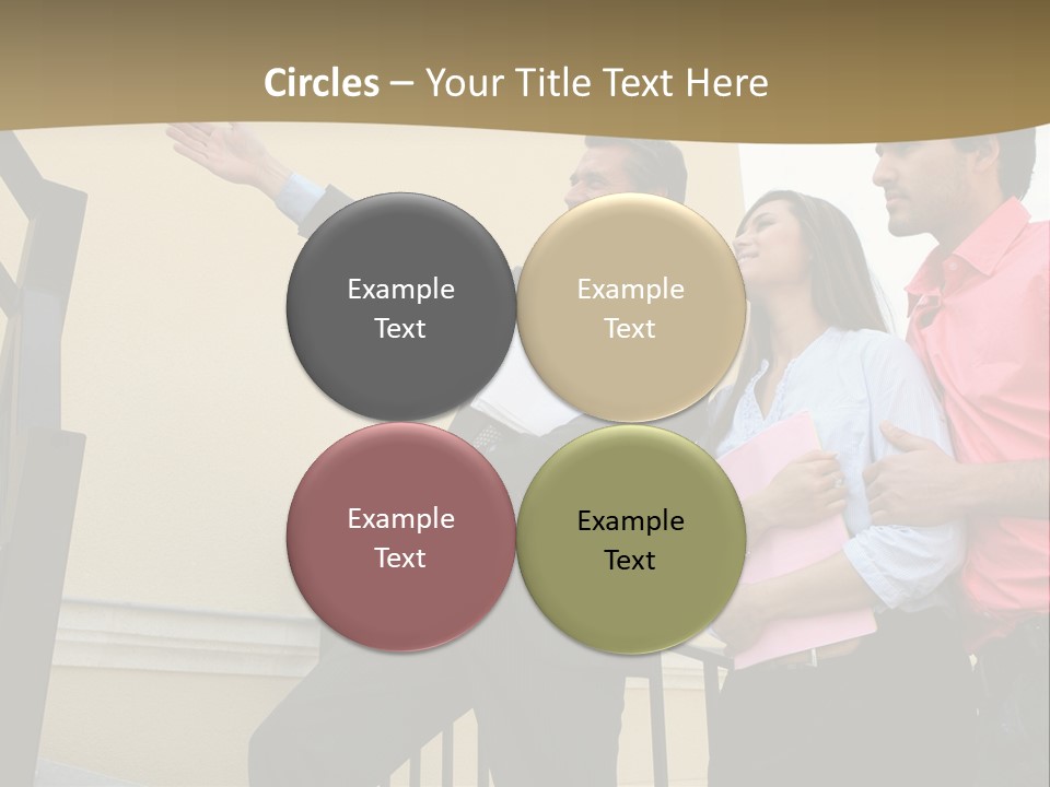 Realtor Shows The House PowerPoint Template