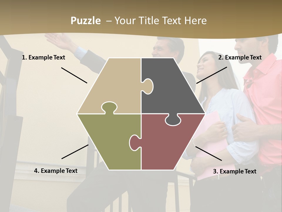 Realtor Shows The House PowerPoint Template