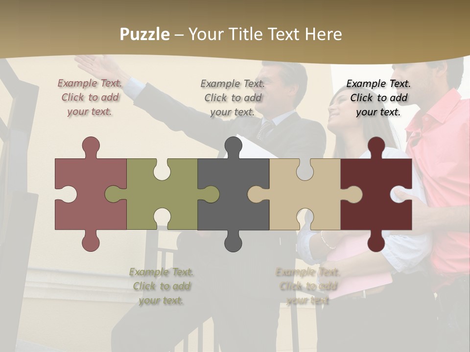 Realtor Shows The House PowerPoint Template