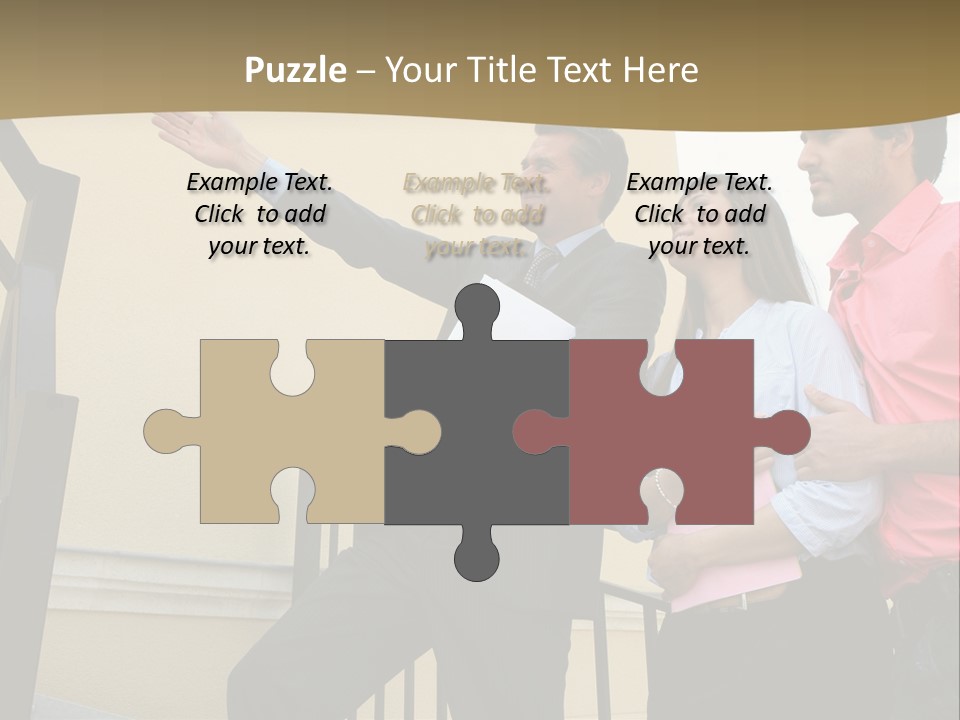 Realtor Shows The House PowerPoint Template