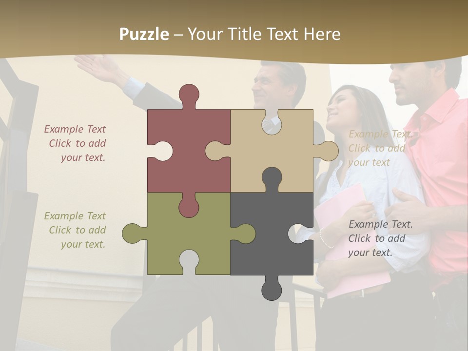 Realtor Shows The House PowerPoint Template