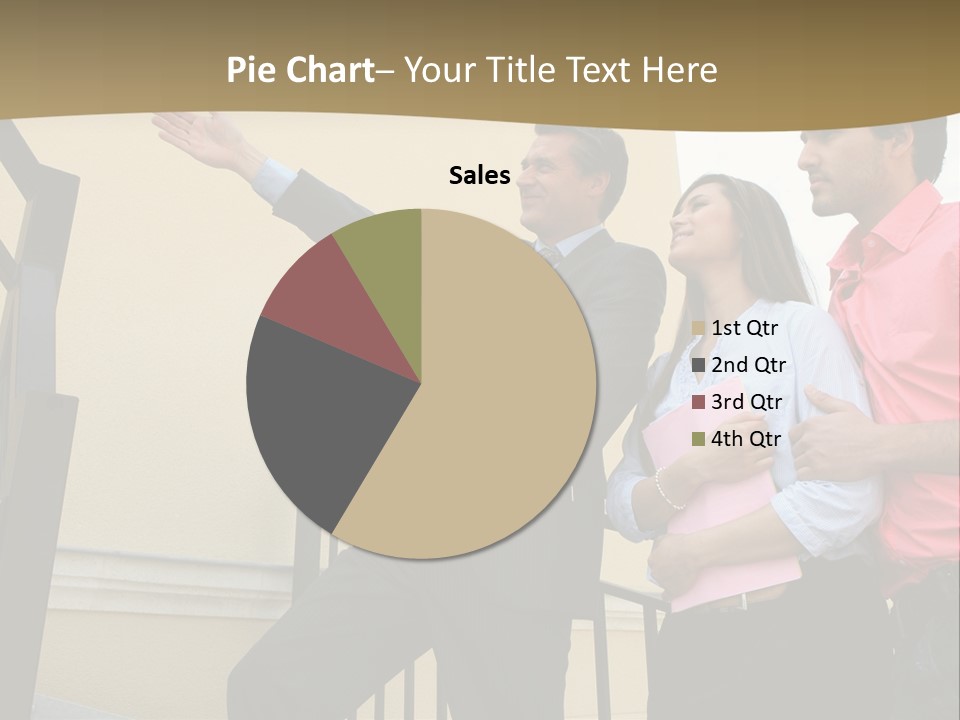 Realtor Shows The House PowerPoint Template