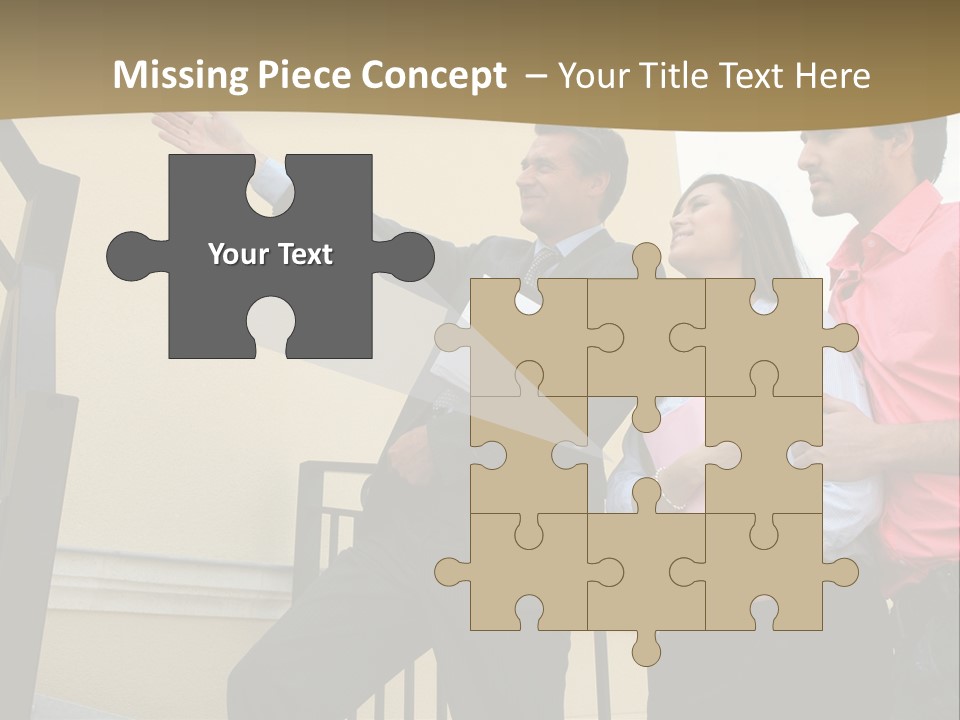 Realtor Shows The House PowerPoint Template