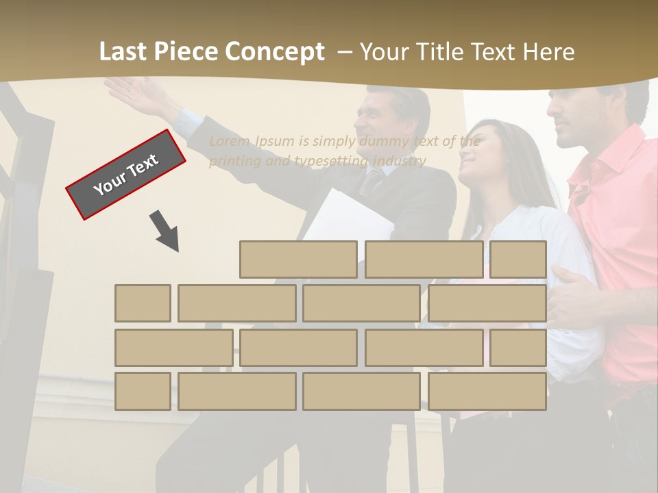 Realtor Shows The House PowerPoint Template