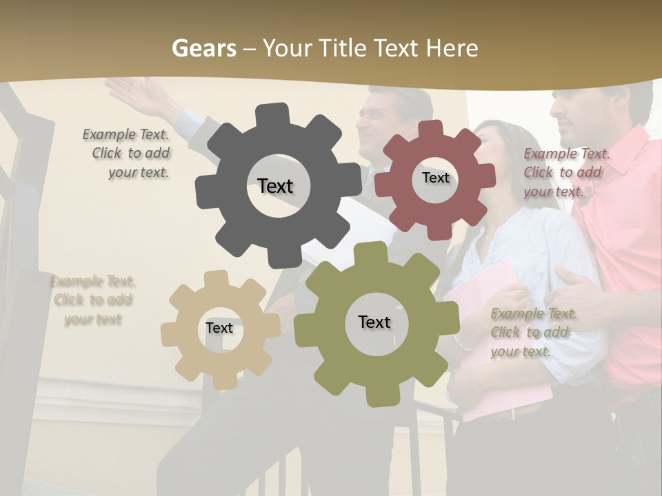 Realtor Shows The House PowerPoint Template