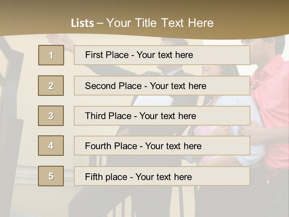Realtor Shows The House PowerPoint Template