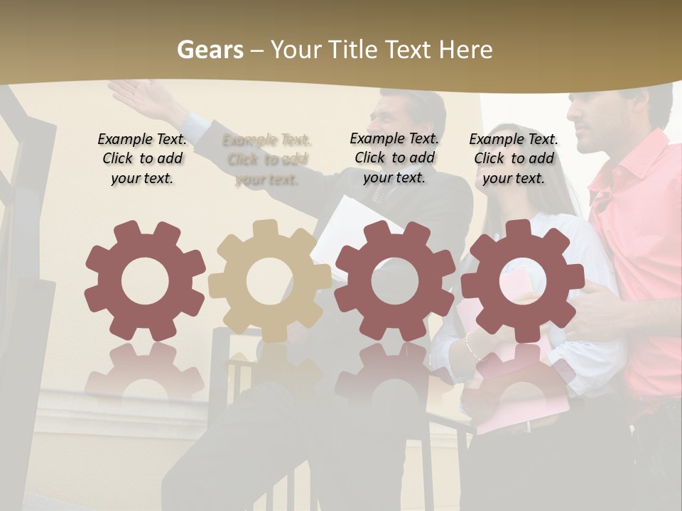 Realtor Shows The House PowerPoint Template