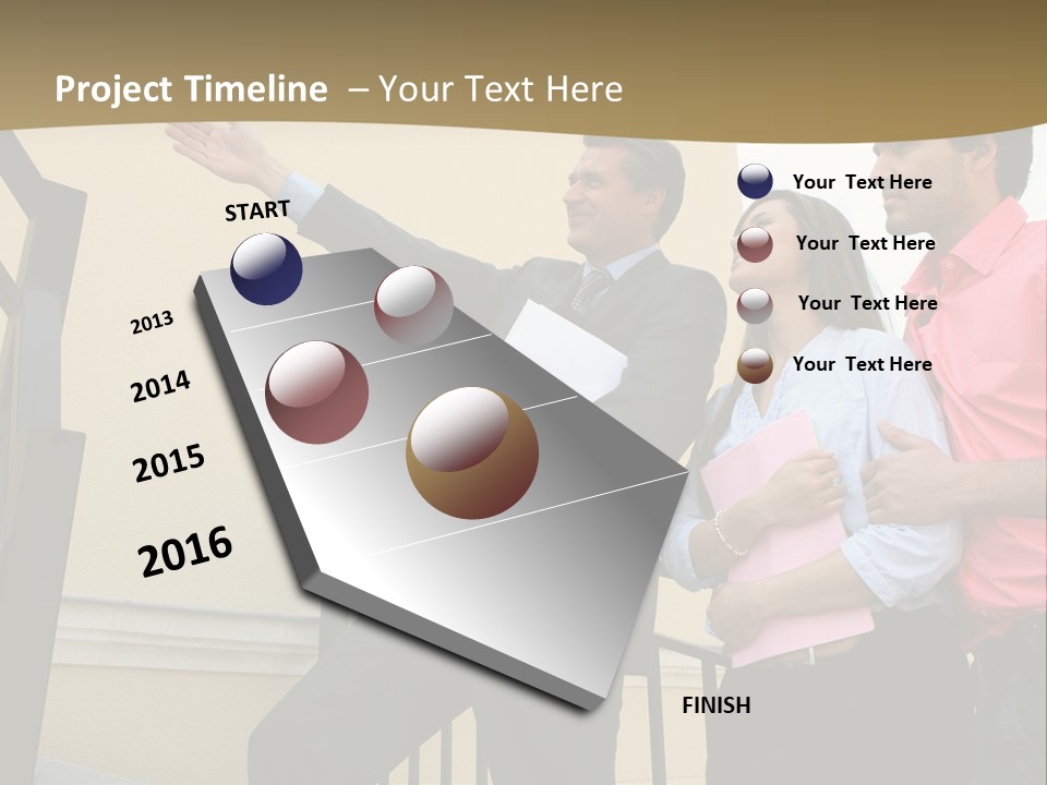 Realtor Shows The House PowerPoint Template