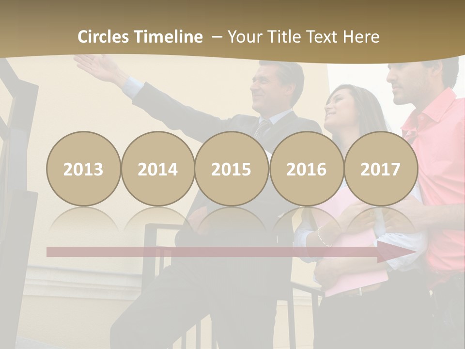 Realtor Shows The House PowerPoint Template