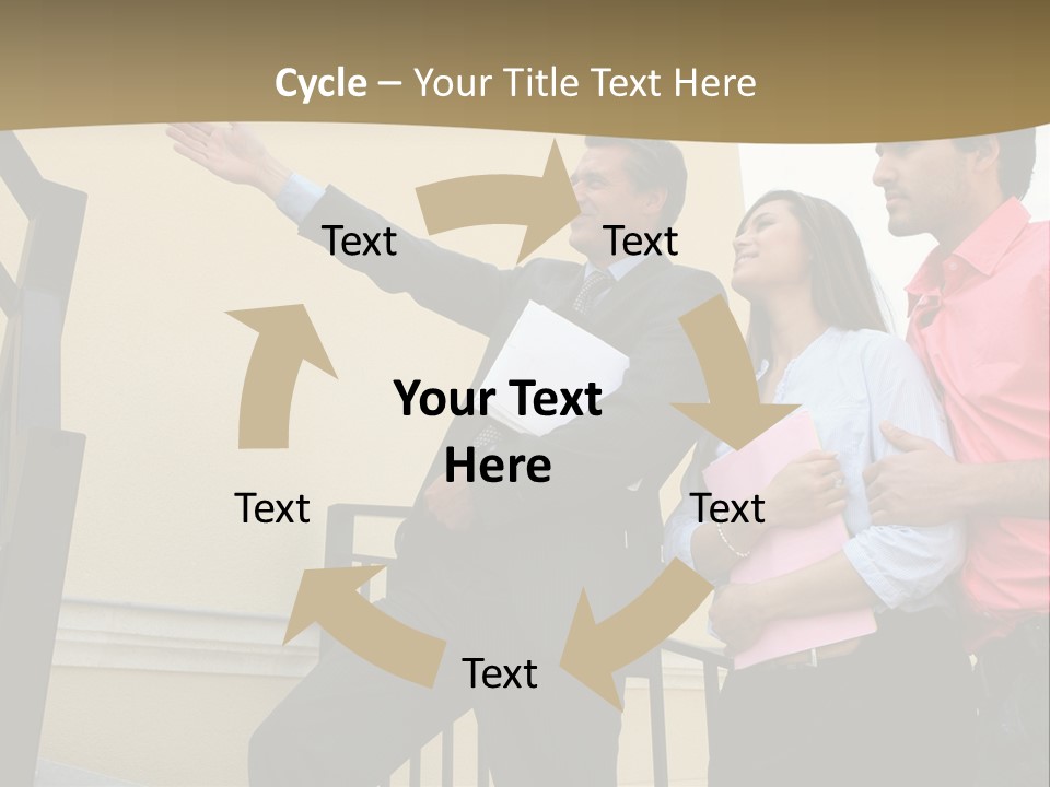 Realtor Shows The House PowerPoint Template