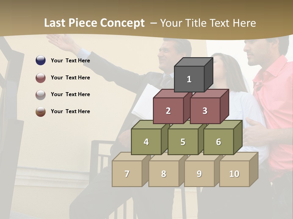 Realtor Shows The House PowerPoint Template