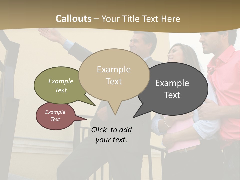 Realtor Shows The House PowerPoint Template