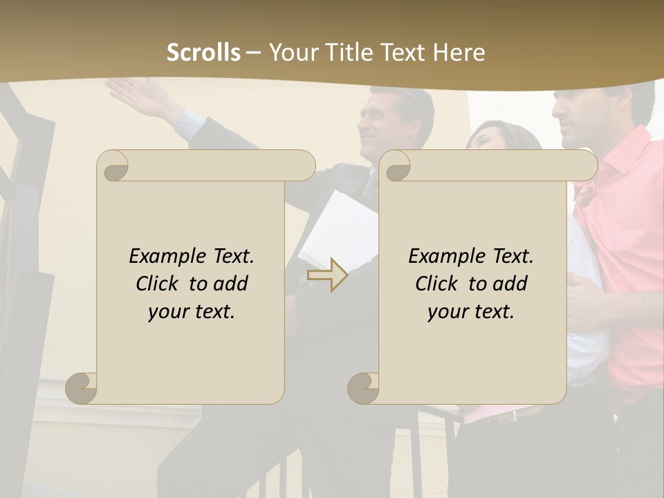 Realtor Shows The House PowerPoint Template