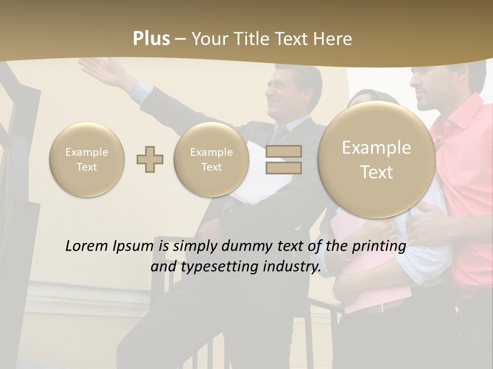 Realtor Shows The House PowerPoint Template