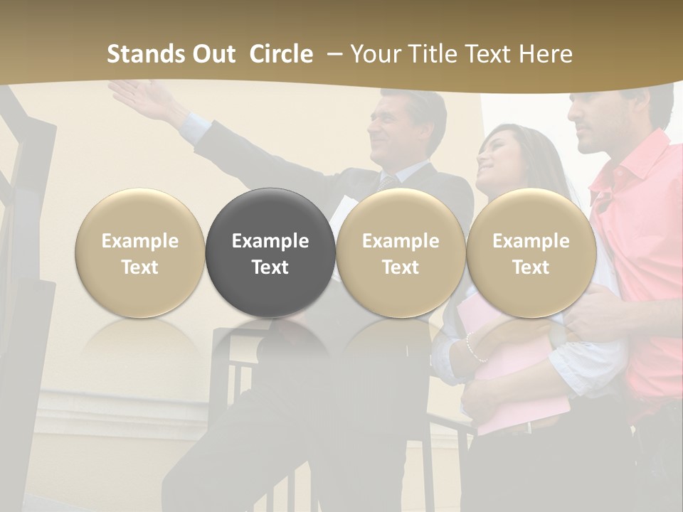 Realtor Shows The House PowerPoint Template