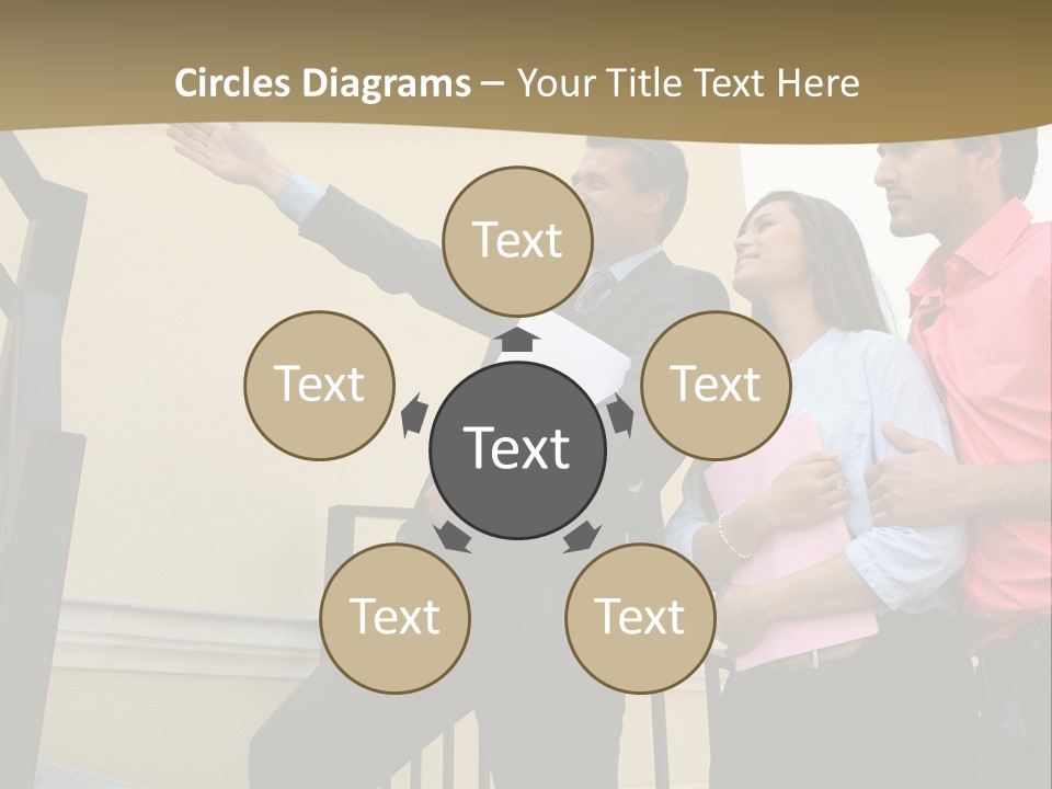 Realtor Shows The House PowerPoint Template