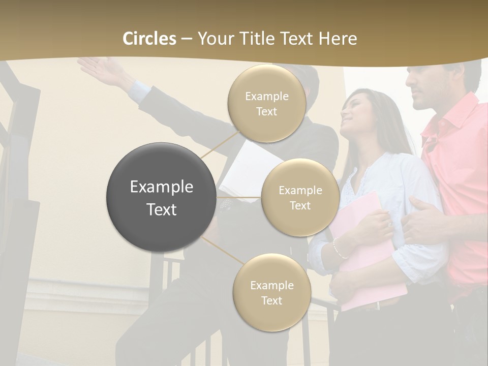 Realtor Shows The House PowerPoint Template