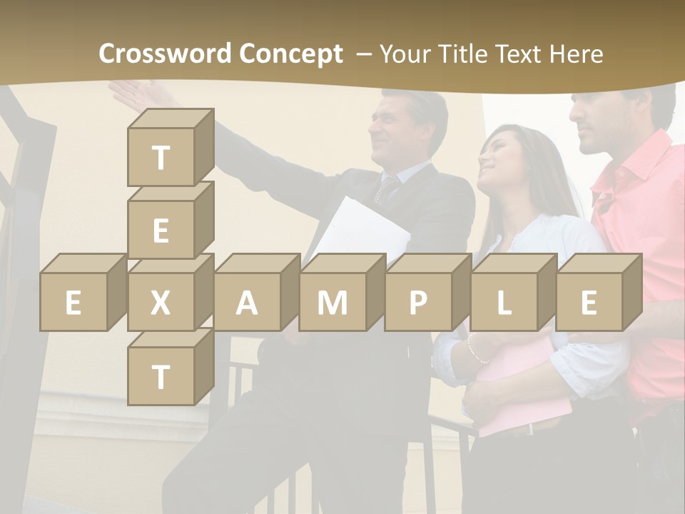 Realtor Shows The House PowerPoint Template