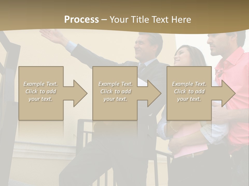 Realtor Shows The House PowerPoint Template