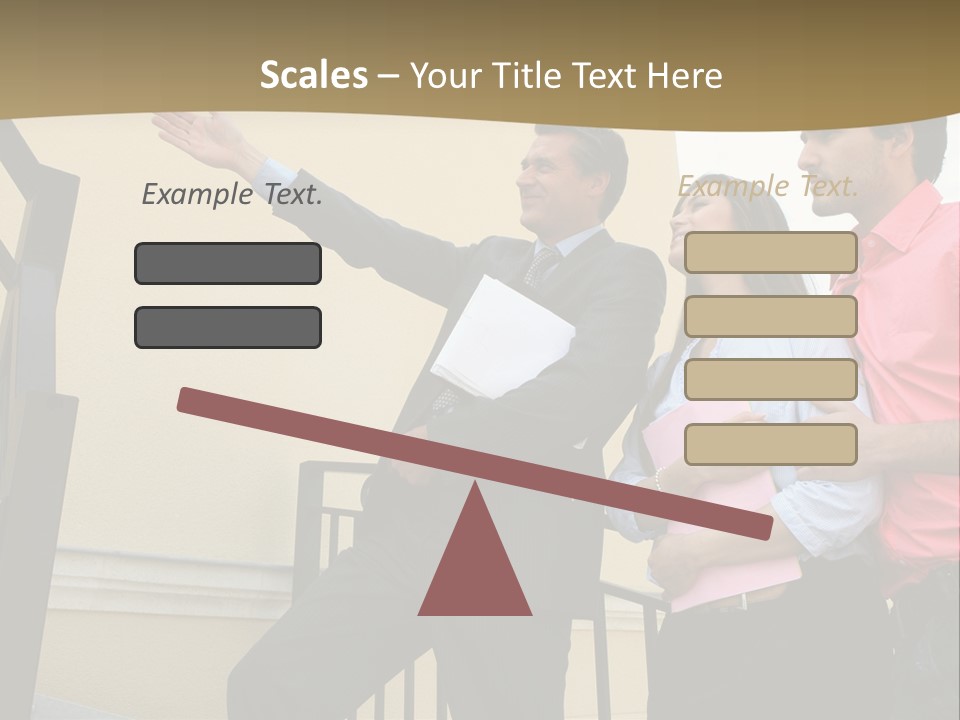 Realtor Shows The House PowerPoint Template