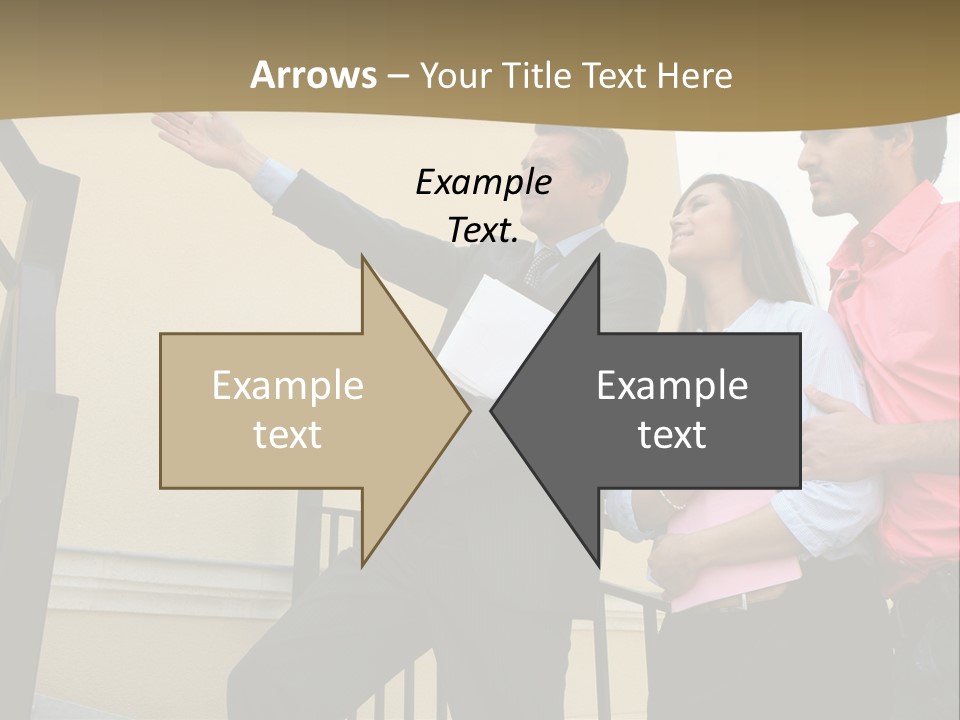 Realtor Shows The House PowerPoint Template