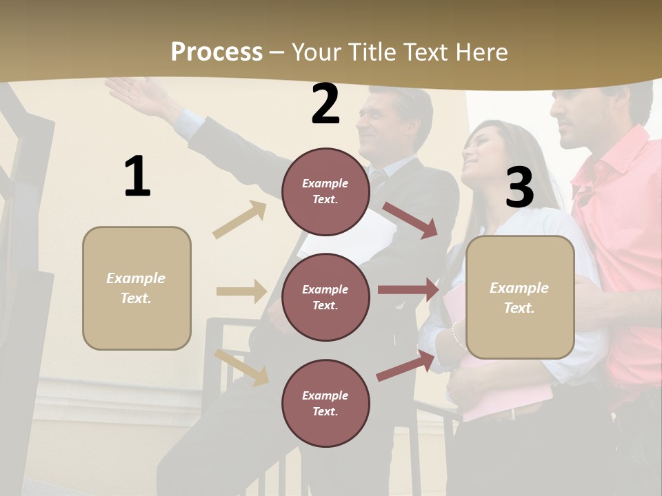Realtor Shows The House PowerPoint Template