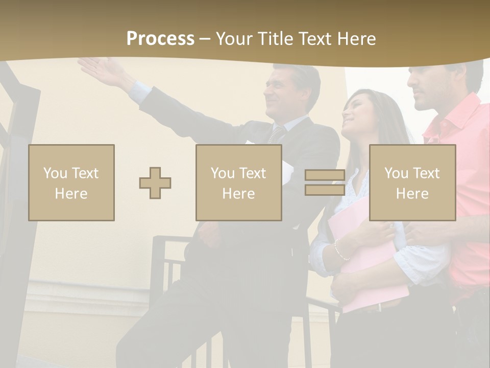 Realtor Shows The House PowerPoint Template