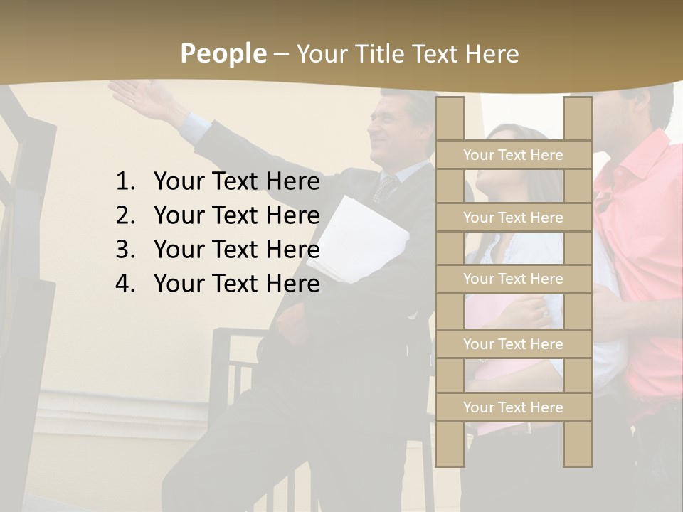 Realtor Shows The House PowerPoint Template
