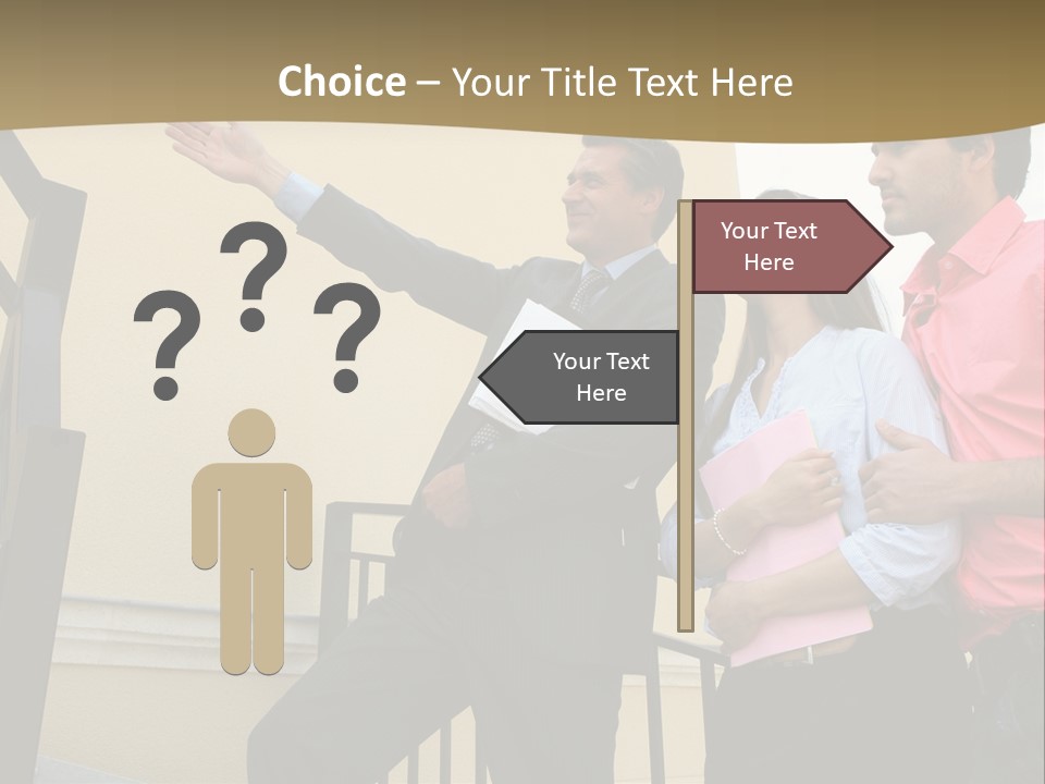 Realtor Shows The House PowerPoint Template