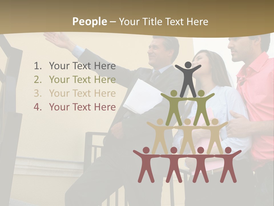 Realtor Shows The House PowerPoint Template