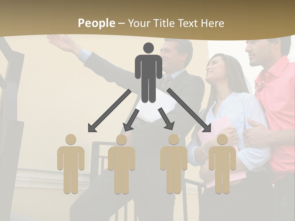 Realtor Shows The House PowerPoint Template