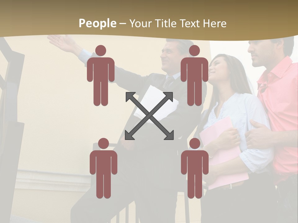 Realtor Shows The House PowerPoint Template