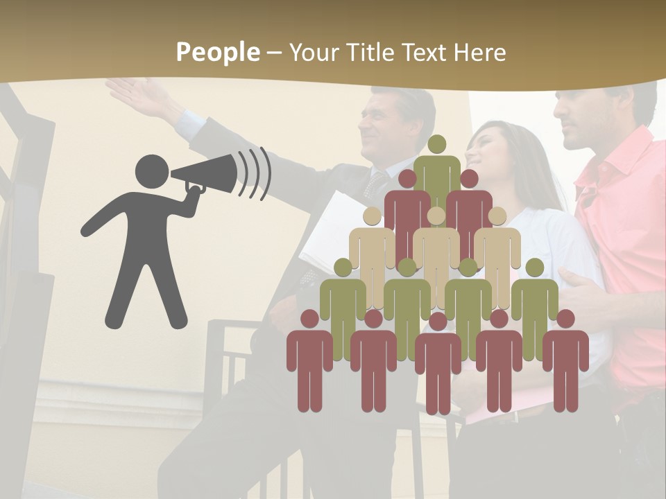 Realtor Shows The House PowerPoint Template