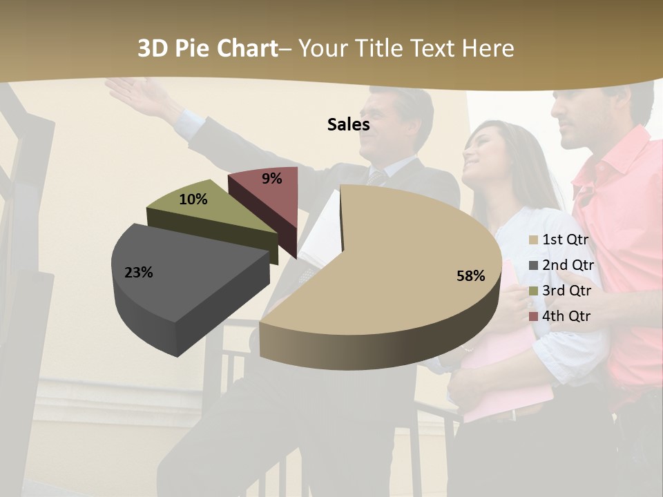 Realtor Shows The House PowerPoint Template
