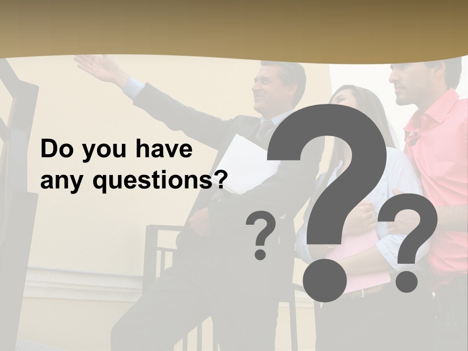 Realtor Shows The House PowerPoint Template