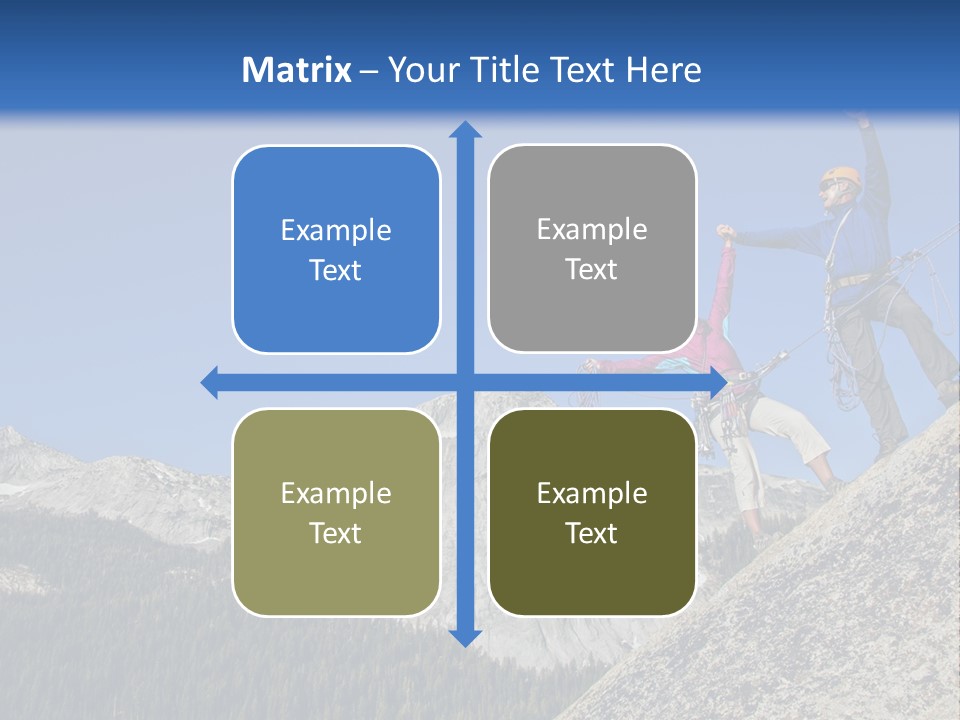 Climbing The Mountain PowerPoint Template